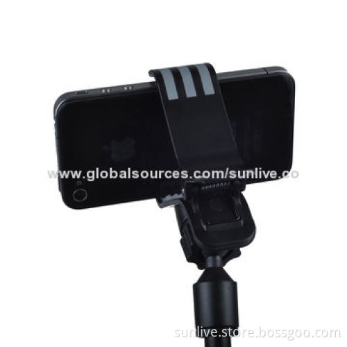 360 degree rotation Clip phone holder long tube car mount for iphone cellphone
